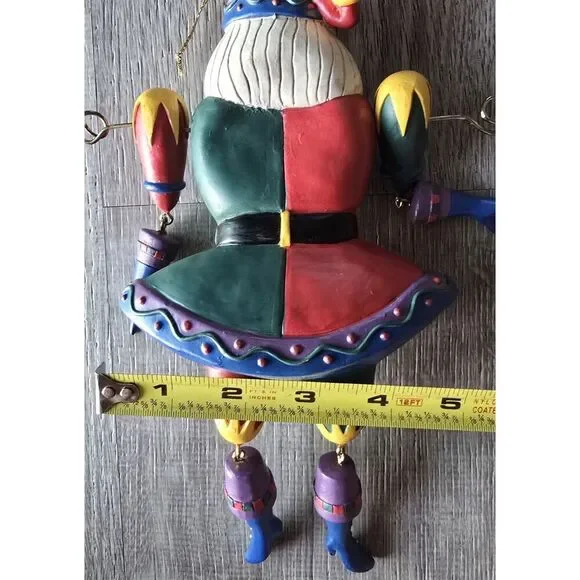 Midwest Cannon Falls Large Articulated Hanging Santa Heart Ornament *RARE NEW B - Picture 5 of 5